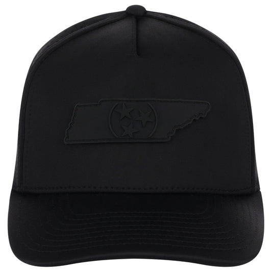 Local Crowns Tennessee All Black Tech Cap - Black