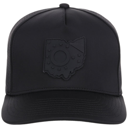 Local Crowns Ohio All Black Tech Cap - Black