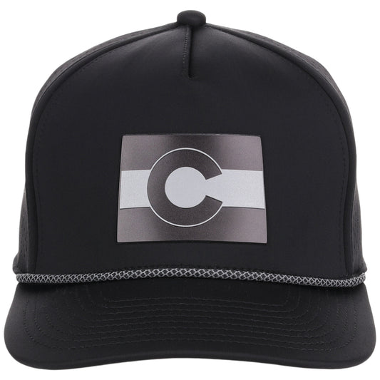 Local Crowns Colorado Reflective 5 Panel Tech w/Rope - Black