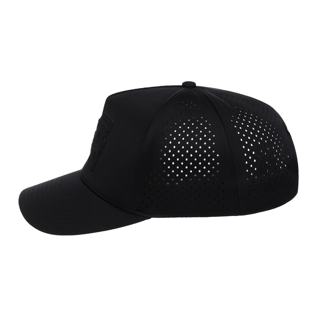 Local Crowns New York All Black Tech Cap - Black