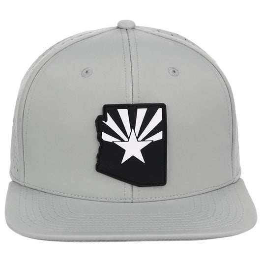 Local Crowns Arizona Performance Flat Bill - Grey