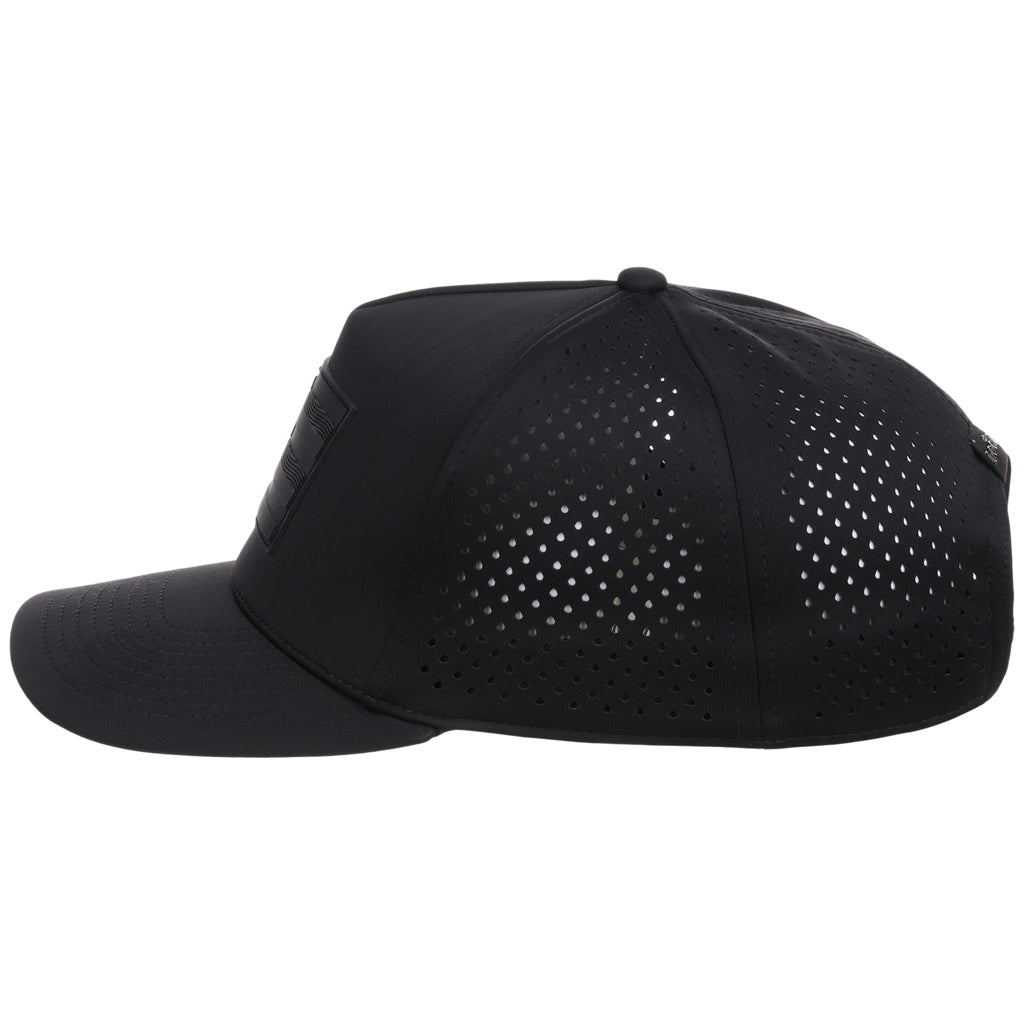 Local Crowns Hawaii All Black Tech Cap - Black