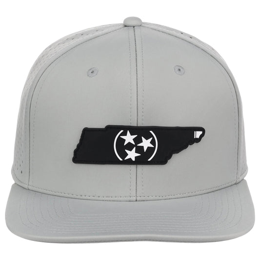 Local Crowns Tennessee Performance Flat Bill - Grey