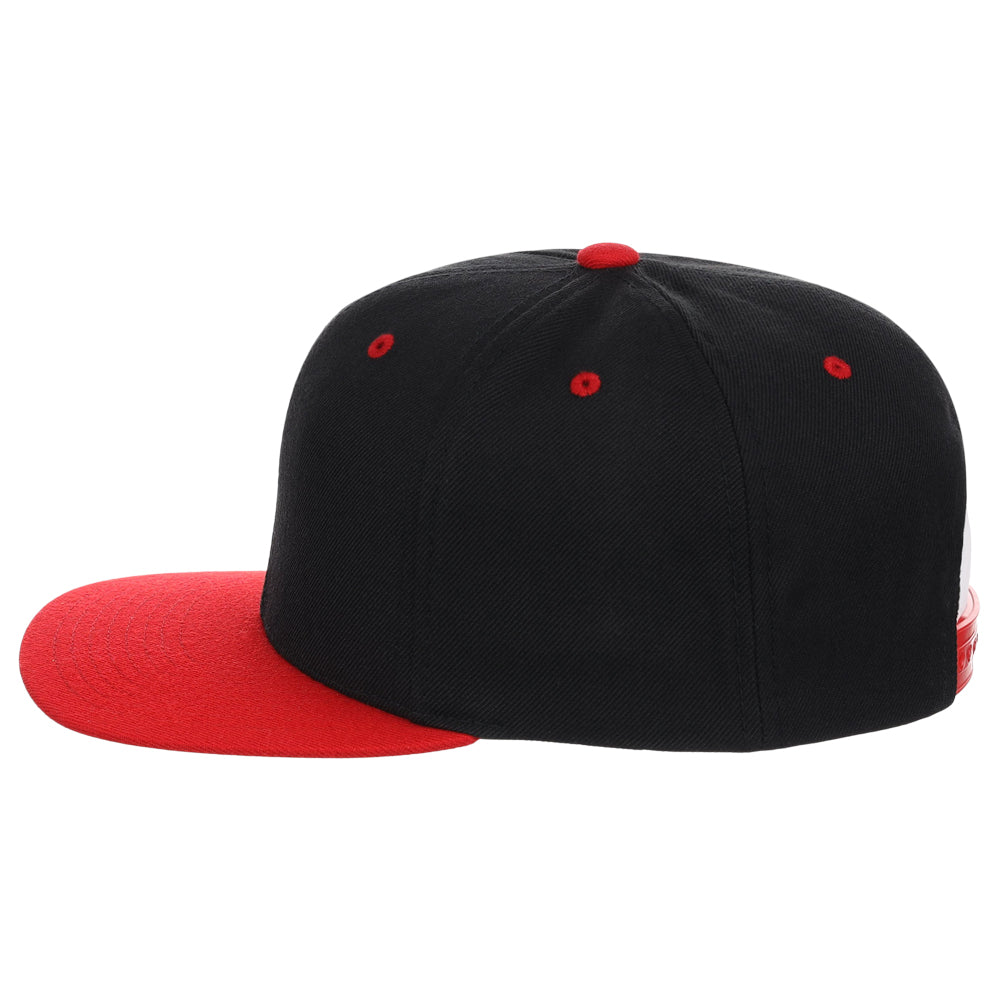 YP Classics Blank Snapback - Black/Red