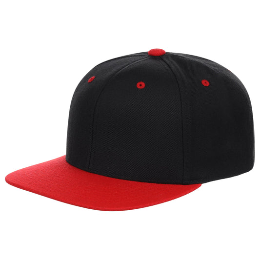 YP Classics Blank Snapback - Black/Red