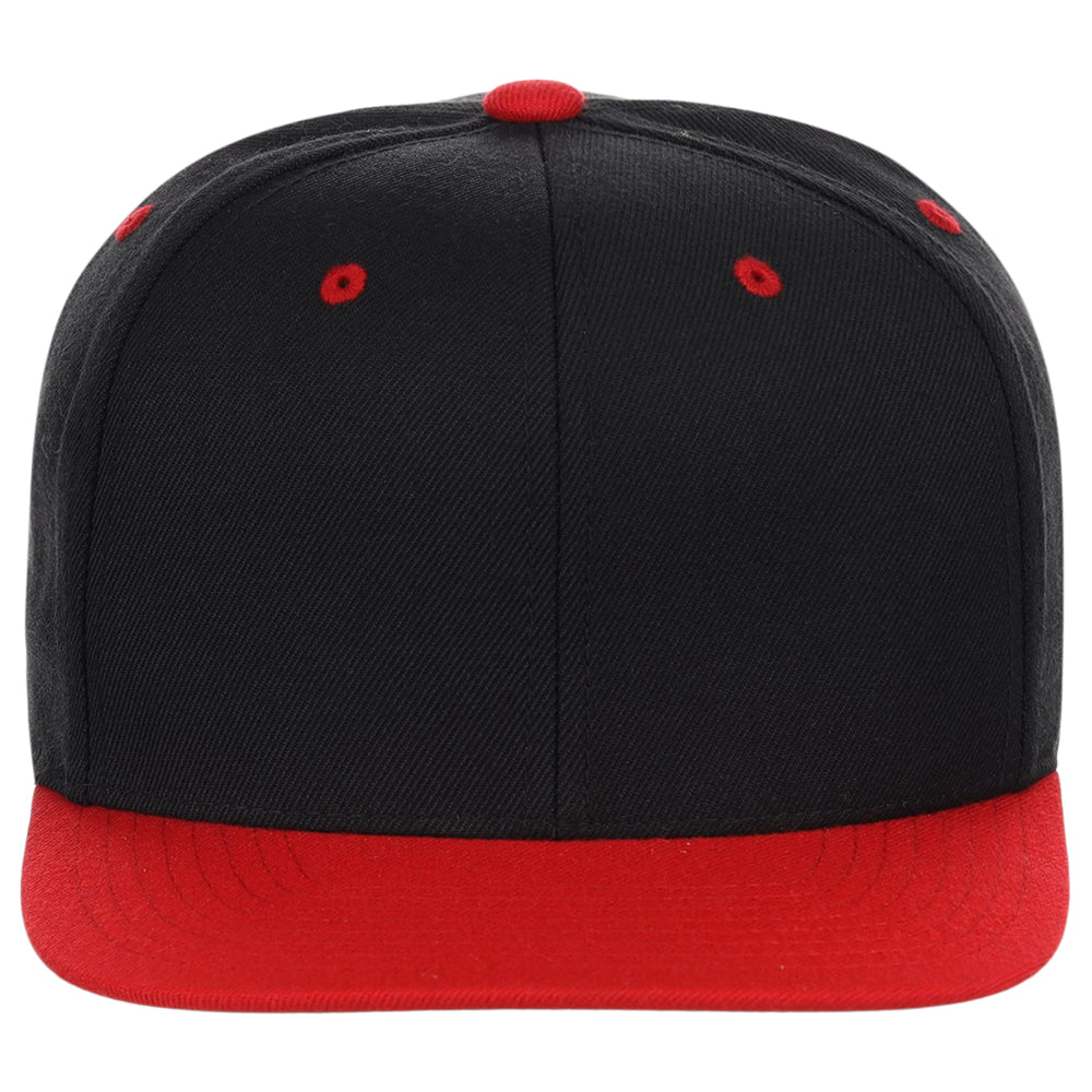 YP Classics Blank Snapback - Black/Red