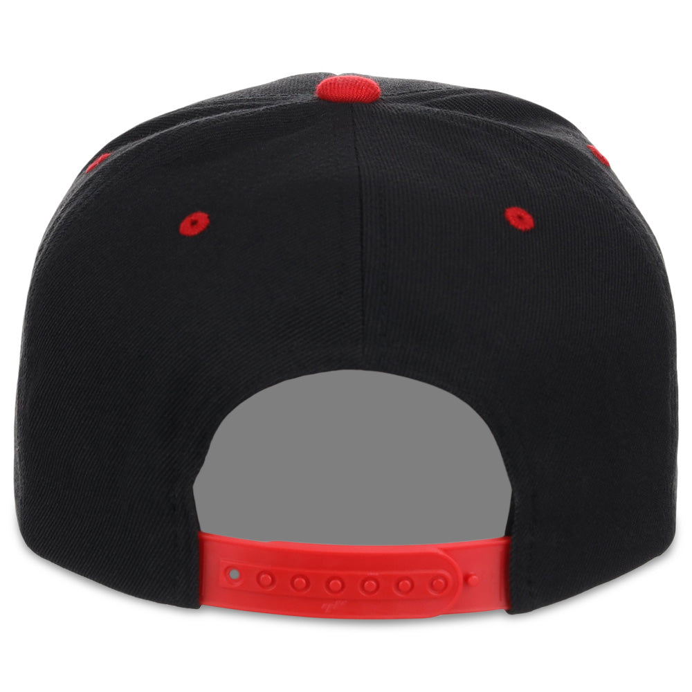 YP Classics Blank Snapback - Black/Red