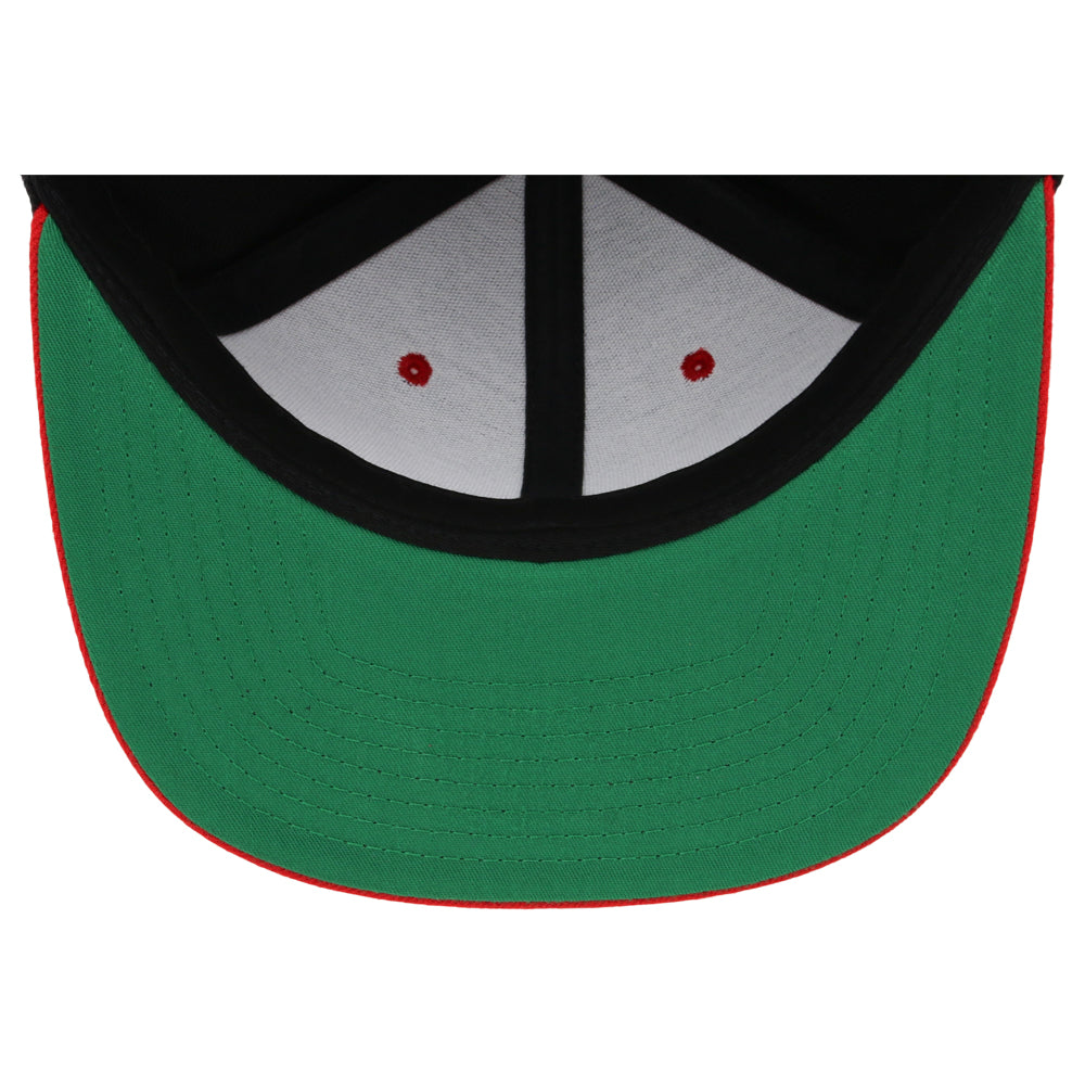 YP Classics Blank Snapback - Black/Red