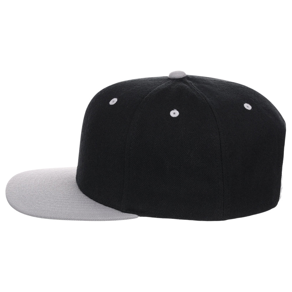 YP Classics Blank Snapback - Black/Grey