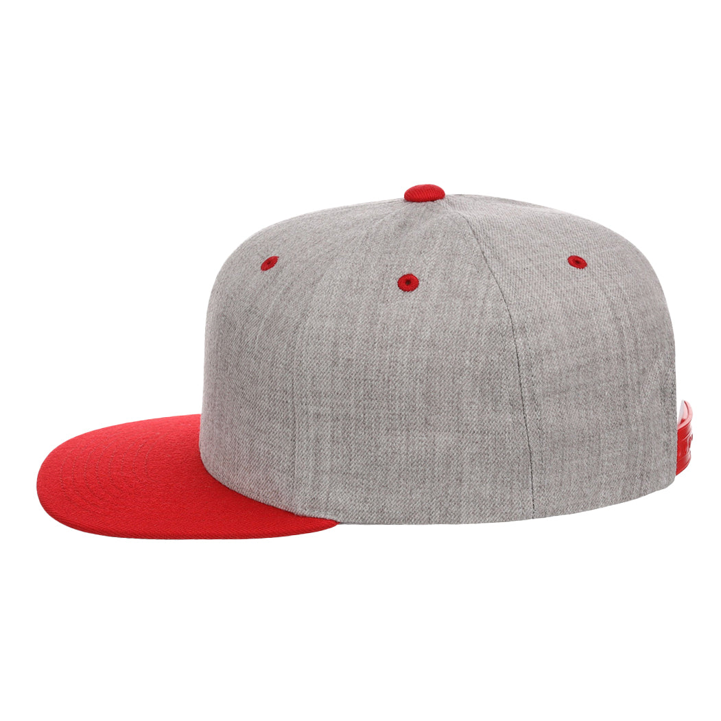 YP Classics Premium Snapback - Grey/Red