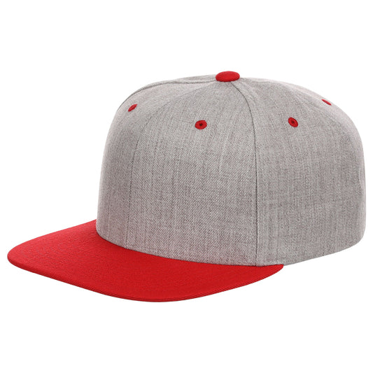 YP Classics Premium Snapback - Grey/Red