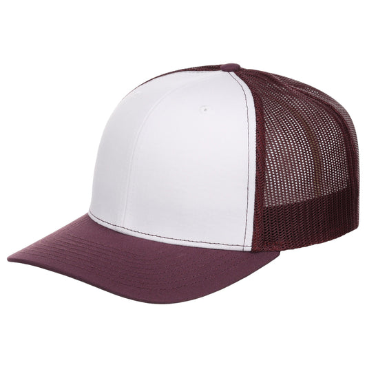 Richardson 112 Trucker - White/Maroon