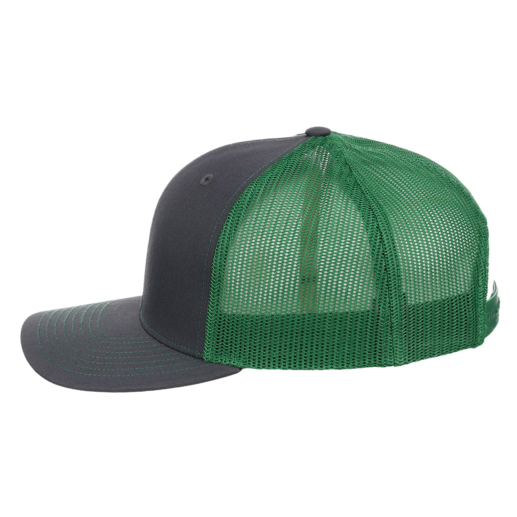 Richardson 112 Trucker - Charcoal/Kelly Green