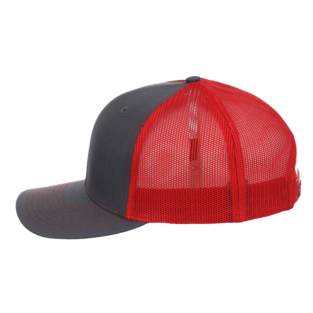 Richardson 112 Trucker - Charcoal/Red