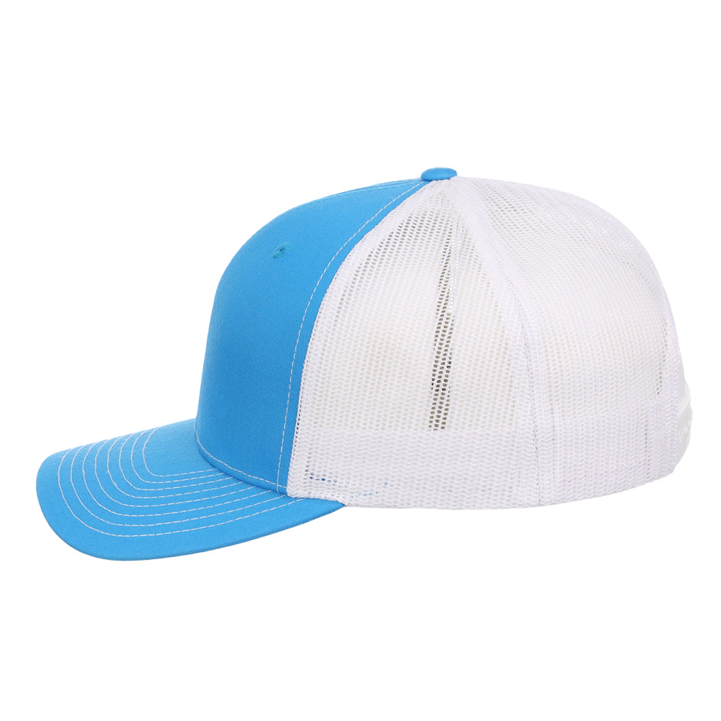 Richardson 112 Trucker - Cyan/White