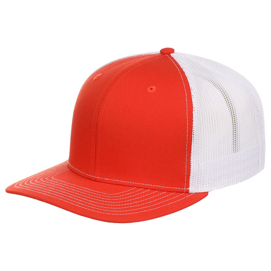 Richardson 112 Trucker - Orange/White