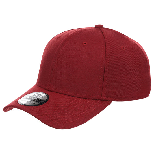 New Era Blank Poly 39THIRTY Cap - Cardinal Red
