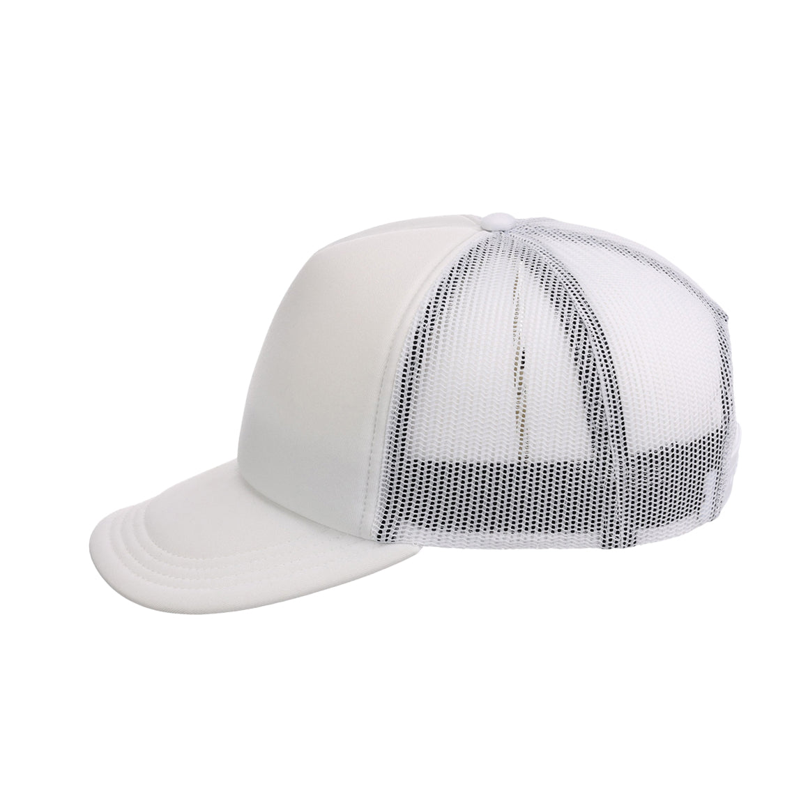 Crowns By Lids Screen Foam Trucker Cap - White/White