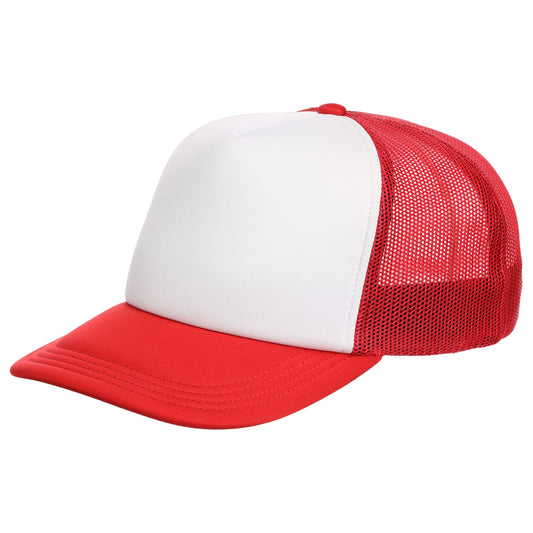 Crowns By Lids Screen Foam Trucker Cap - White/Red