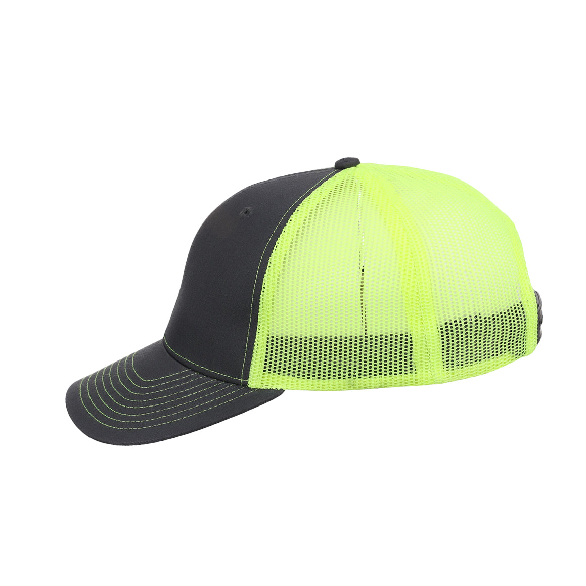 Crowns By Lids Slam Dunk Trucker Cap - Charcoal/Neon Yellow