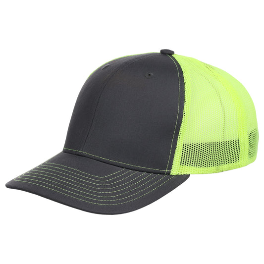 Crowns By Lids Slam Dunk Trucker Cap - Charcoal/Neon Yellow
