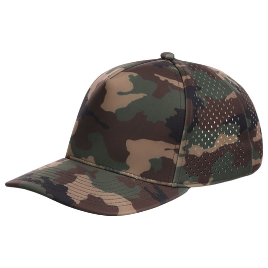 Crowns By Lids Tee Box 5-Panel Tech Cap - Camo