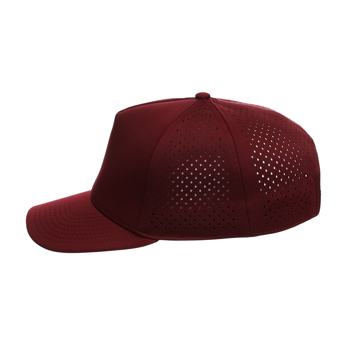 Crowns By Lids Tee Box 5-Panel Tech Cap - Maroon