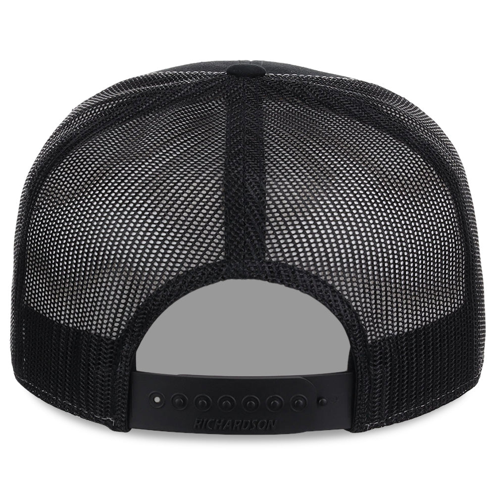 Richardson 168 7 Panel Trucker - Heather Grey/Black