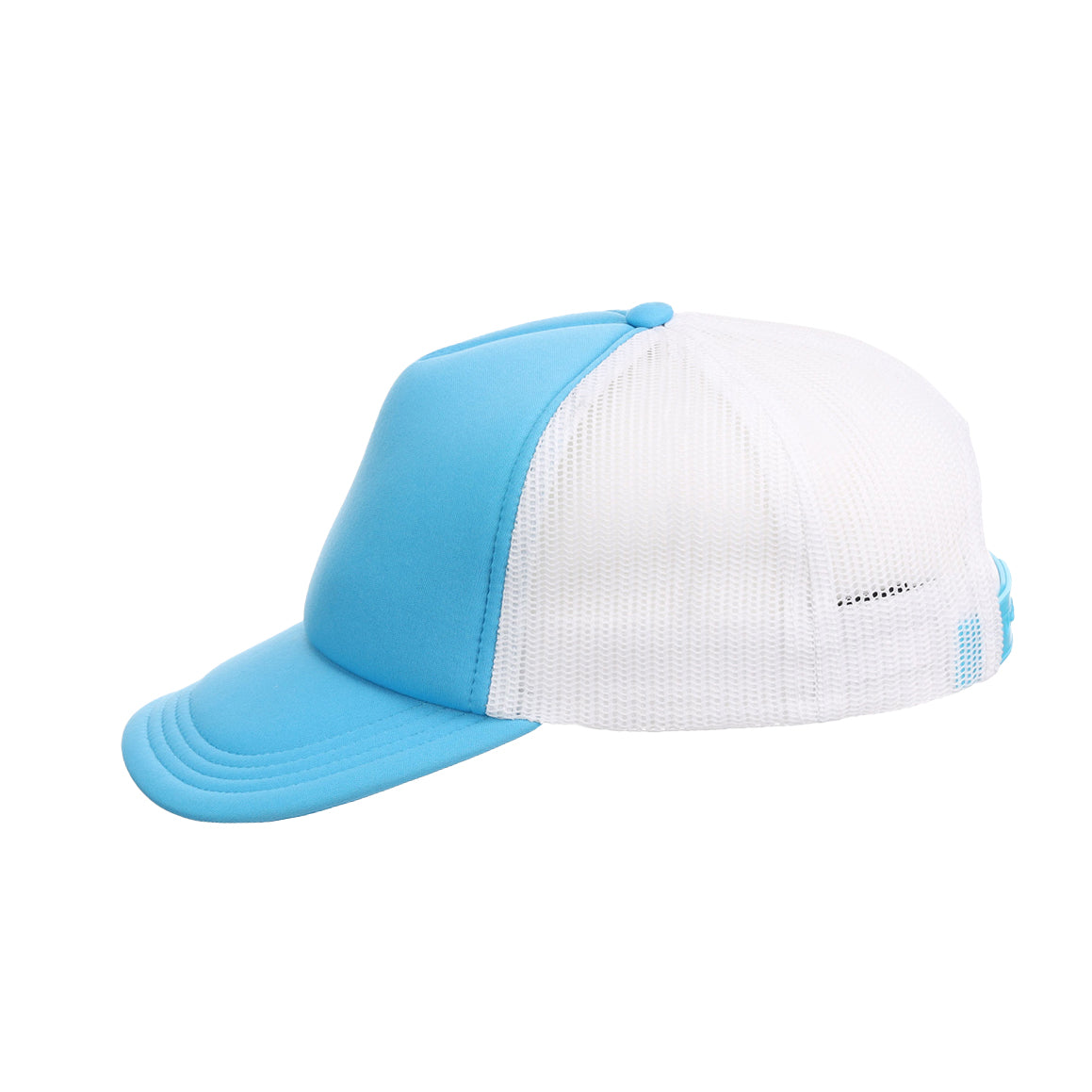 Crowns By Lids Screen Foam Trucker Cap - White/Light Blue