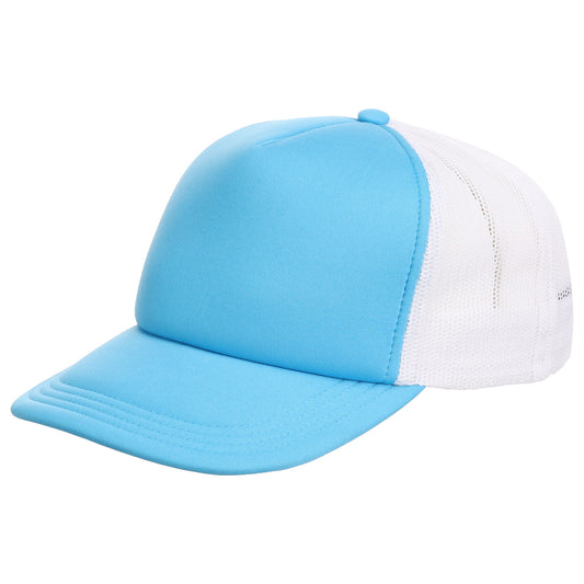 Crowns By Lids Screen Foam Trucker Cap - White/Light Blue