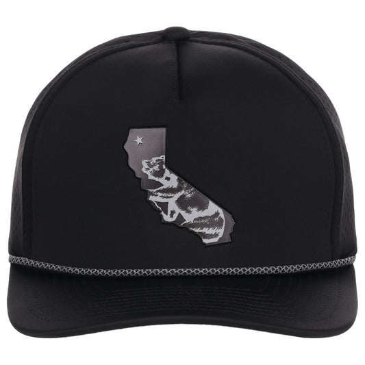 Local Crowns California Reflective 5 Panel Tech w/Rope - Black