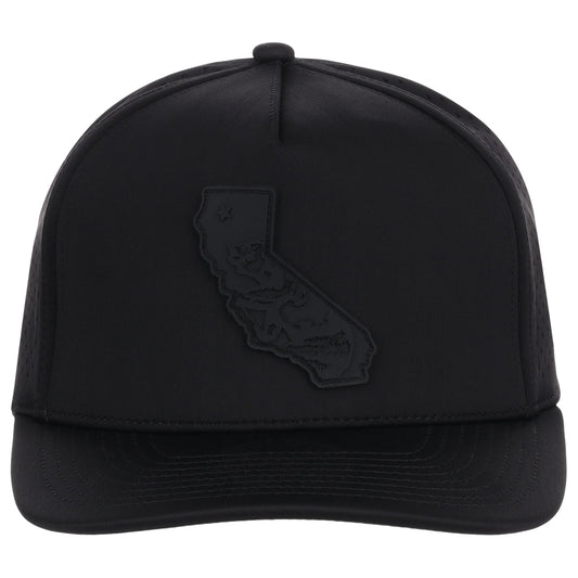 Local Crowns California All Black Tech Cap - Black