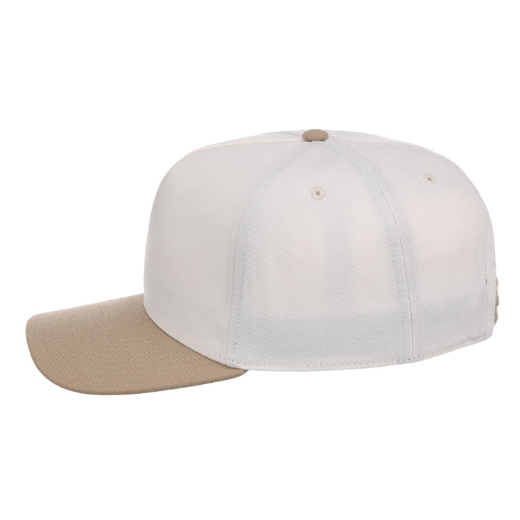 Crowns By Lids Hook Shot 2-Tone A-Frame Cap - Ivory/Tan