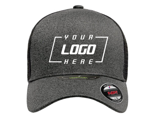 Flexfit Unipanel Flex Hat - Heather Dark Grey