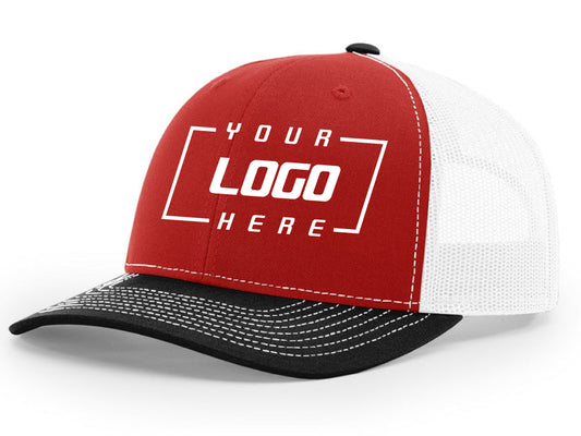 Richardson 112 Trucker - Red/White/Black