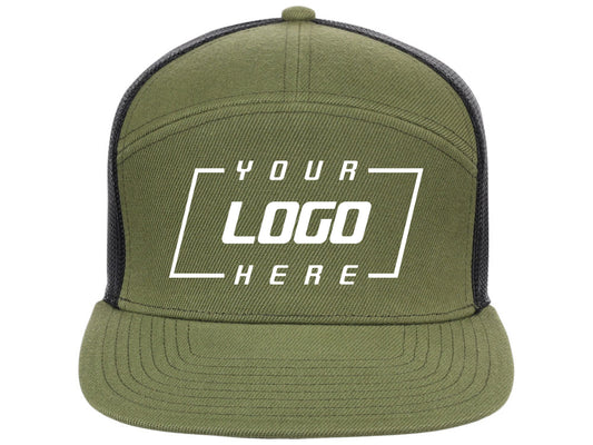 Crowns by Lids Birdie 7-Panel Trucker - Olive/Black