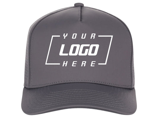 Crowns By Lids Tee Box 5-Panel Tech Cap - Charcoal