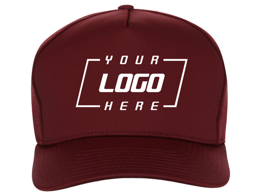 Crowns By Lids Tee Box 5-Panel Tech Cap - Maroon