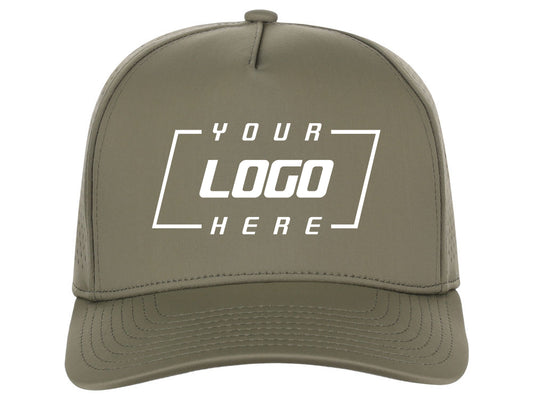 Crowns By Lids Tee Box 5-Panel Tech Cap - Olive