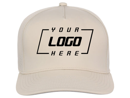 Crowns By Lids Tee Box 5-Panel Tech Cap - Stone