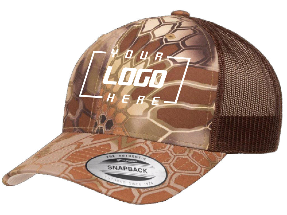 YP Classics Kryptek Trucker Hat - Brown
