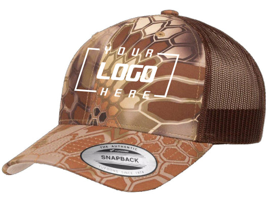 YP Classics Kryptek Trucker Hat - Brown