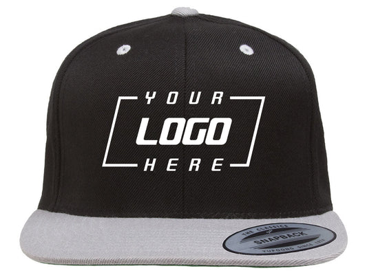 YP Classics Blank Snapback - Black/Grey