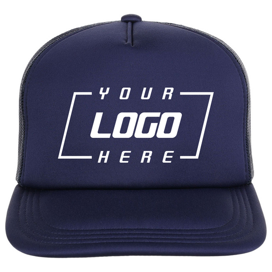 Crowns By Lids Screen Foam Trucker Cap - Navy/Navy