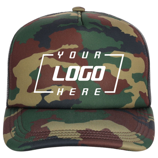Crowns By Lids Screen Foam Trucker Cap - Camo