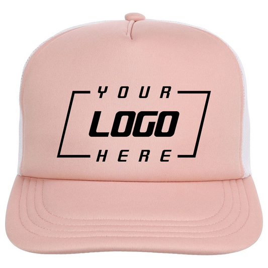 Crowns By Lids Screen Foam Trucker Cap - Rose/White