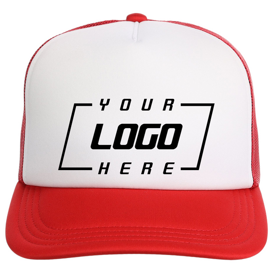 Crowns By Lids Screen Foam Trucker Cap - White/Red