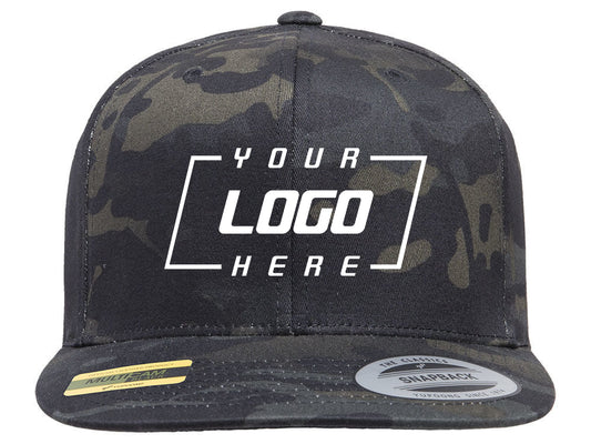 YP Classics Blank Snapback - Black/Mulitcam