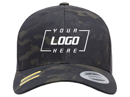 YP Classics Fan Trucker - Black/Multicam