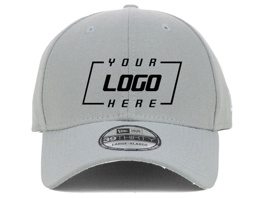 New Era Blank Poly 39THIRTY Cap - Grey